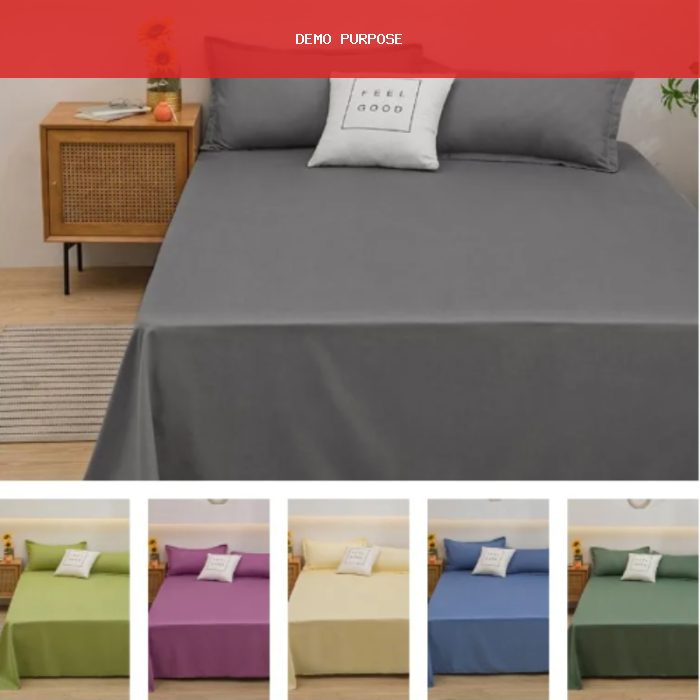1 pc Bed Flat Sheet for Double Bed Plain Solid Color Top Sheets Single/Queen/King Flat Bedsheets Soft Home Bed Linen Sheets