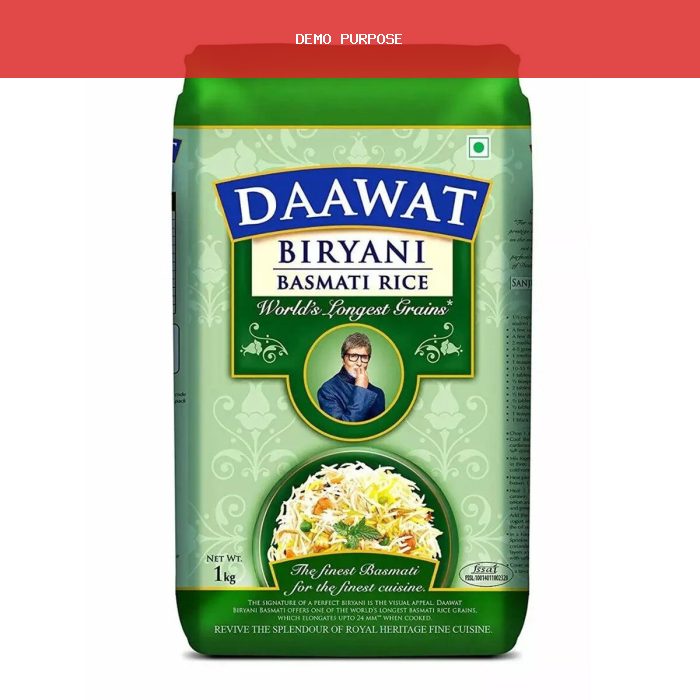 Daawat Biryani Basmati Rice - 1 Kg
