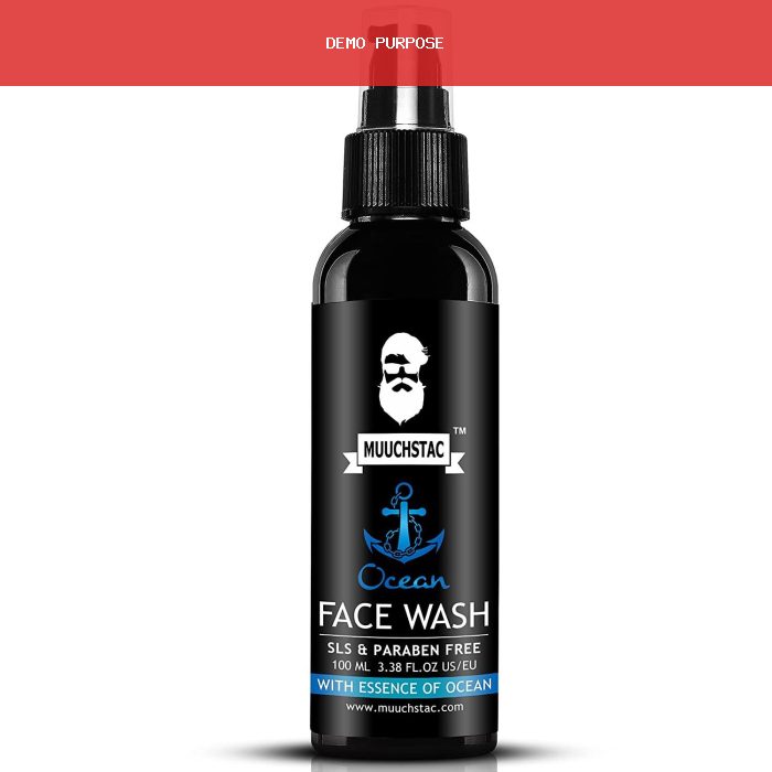 Muuchstac Ocean Face Wash with 2 company card made in india