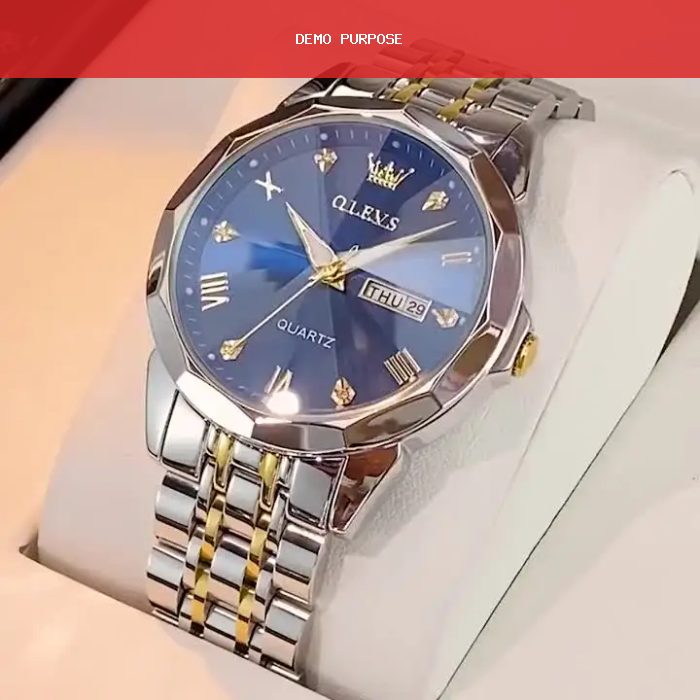 OLE_VS 9931 Watches Diamond Business Dress Analog Quartz Stainless Steel Date Luxury Casual Fashion Wrist Watch For Men [ Fan Made ]