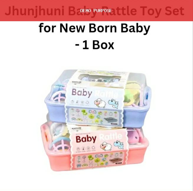 Jhunjhuni Baby Rattle Toy Set for New Born Baby - 1 Box