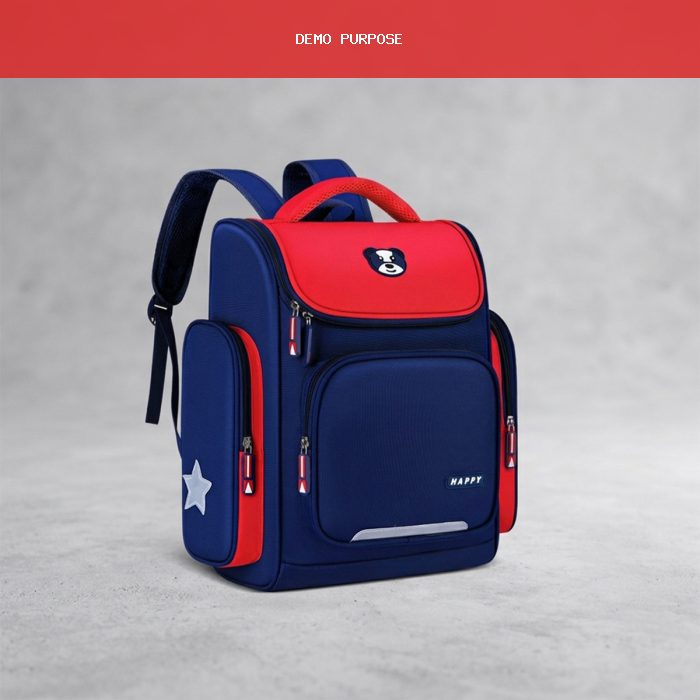 Latin Sheep 3D Printed Waterproof Kids School Bag 001 Red Backpack Student Book Bag Durable